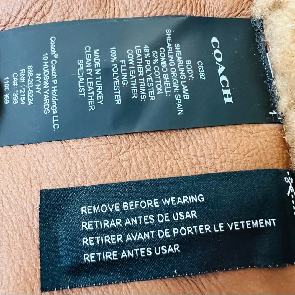 NWT Coach Shearling Jacket - Picture 11 of 13